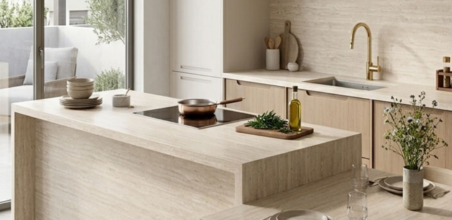 Lamar White Travertine
